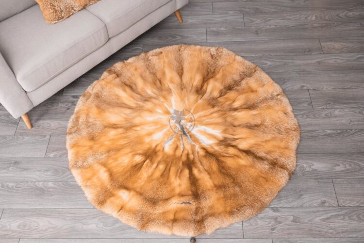 Red Fox Round Carpet
